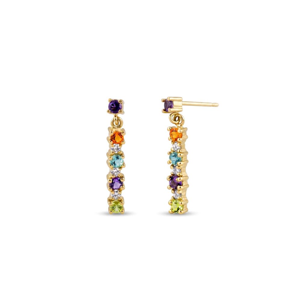 Aretes Vivre Oro 18K & Brillantes