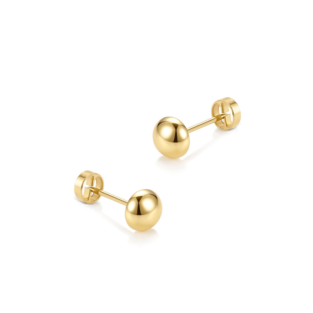 Aretes Tic Niña Oro 18k