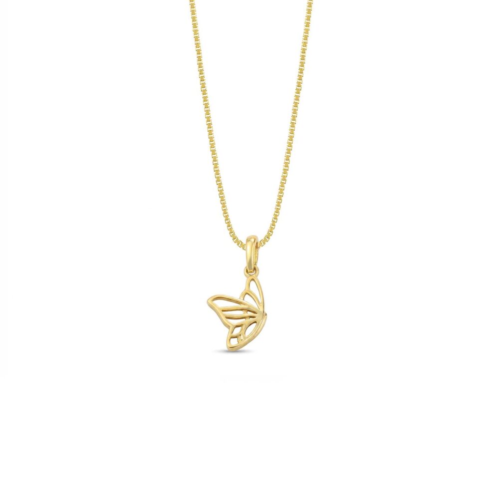 Collar Alas Mariposa Oro 18K