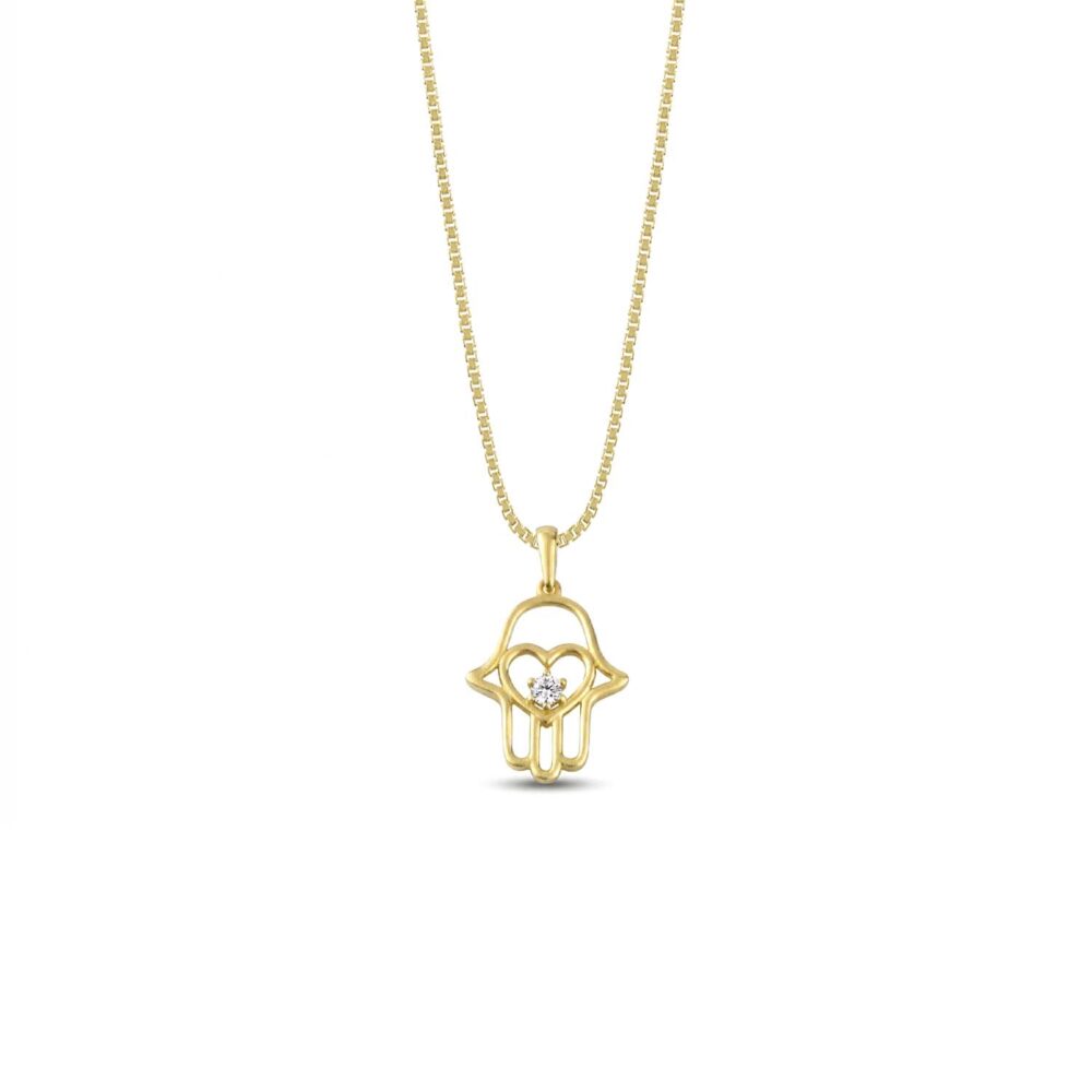 Collar Mano Poderosa Oro 18K