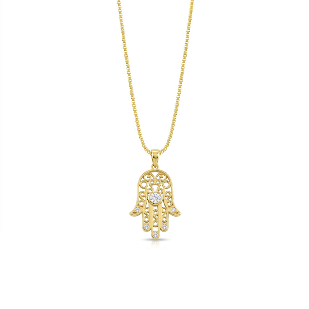 Collar Mano Poderosa Oro 18K