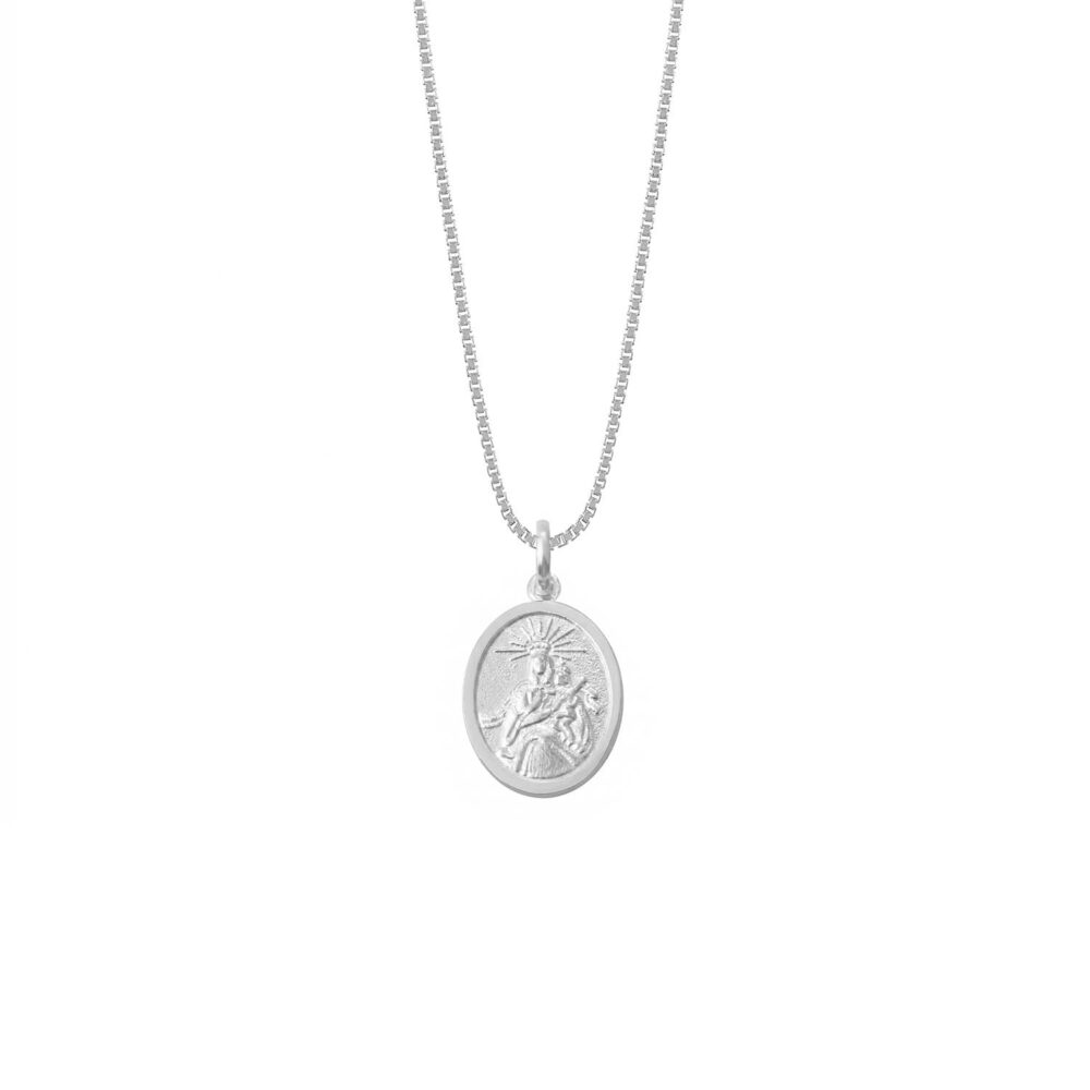 Collar Virgen del Carmen Plata 925