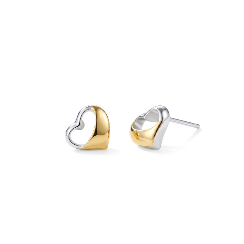 Aretes Corazón Oroplata