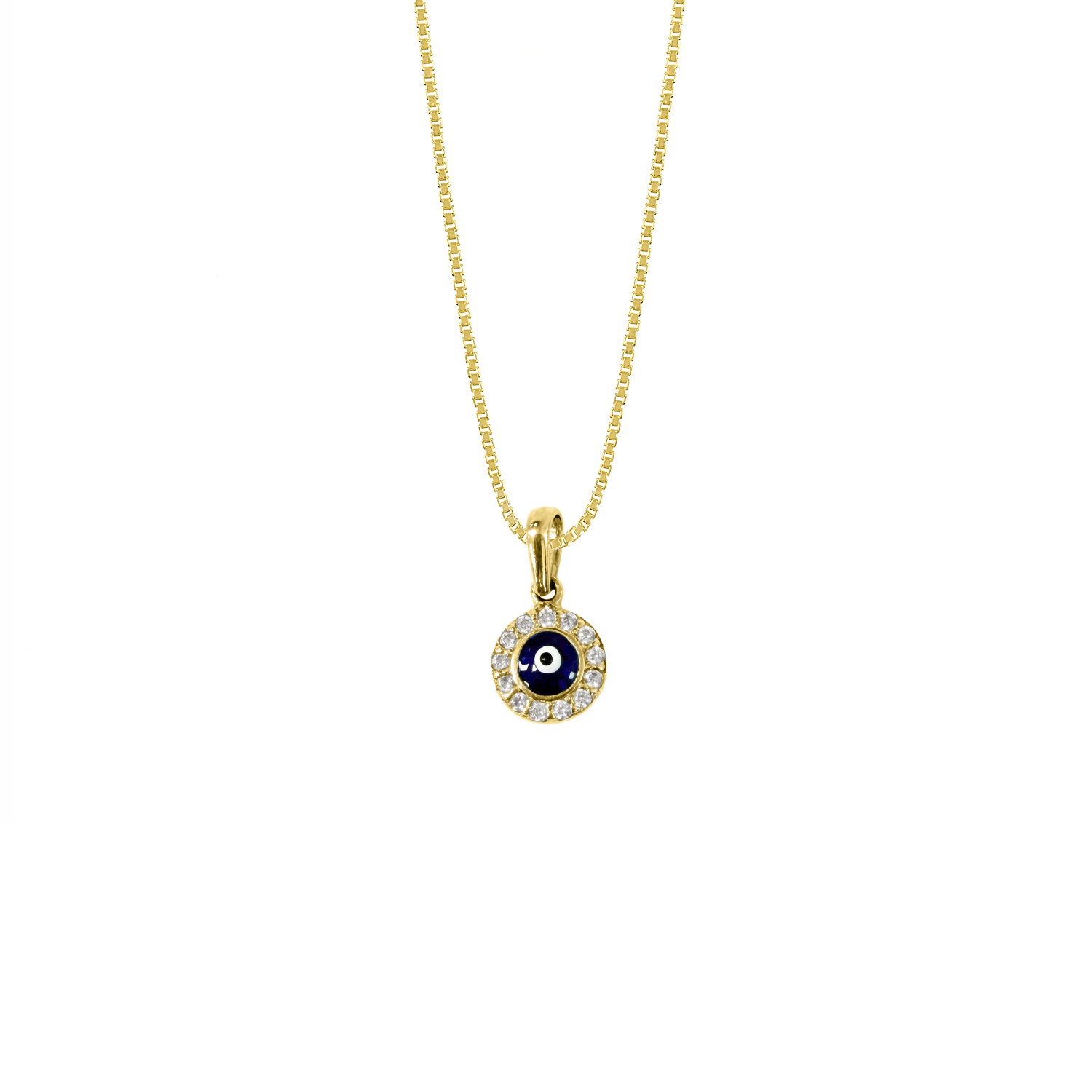 Collar Ojo Turco Oro 18k