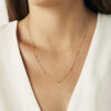 - Collar Bolitas Luminosas Oro 18K
