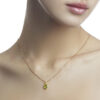 - Collar Peridoto Oval Cushion Oro 18K