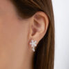 - Aretes Flor Luminosa Plata 925