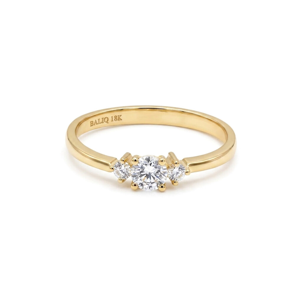 Anillo Pasado Presente Futuro Oro 18K