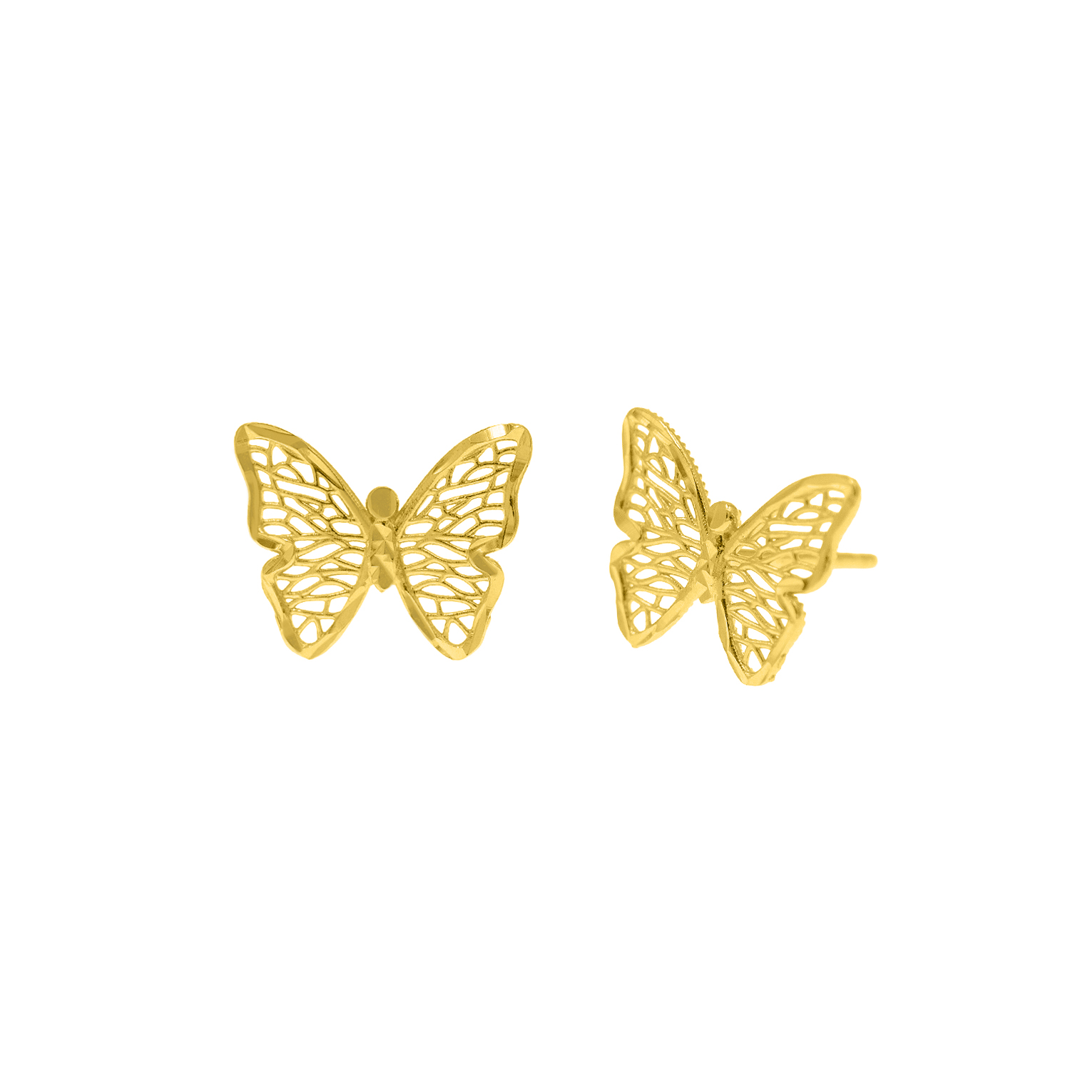 - Aretes Mariposa Oro 18K