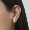 - Aretes Nudos Tres Colores Goldensilver