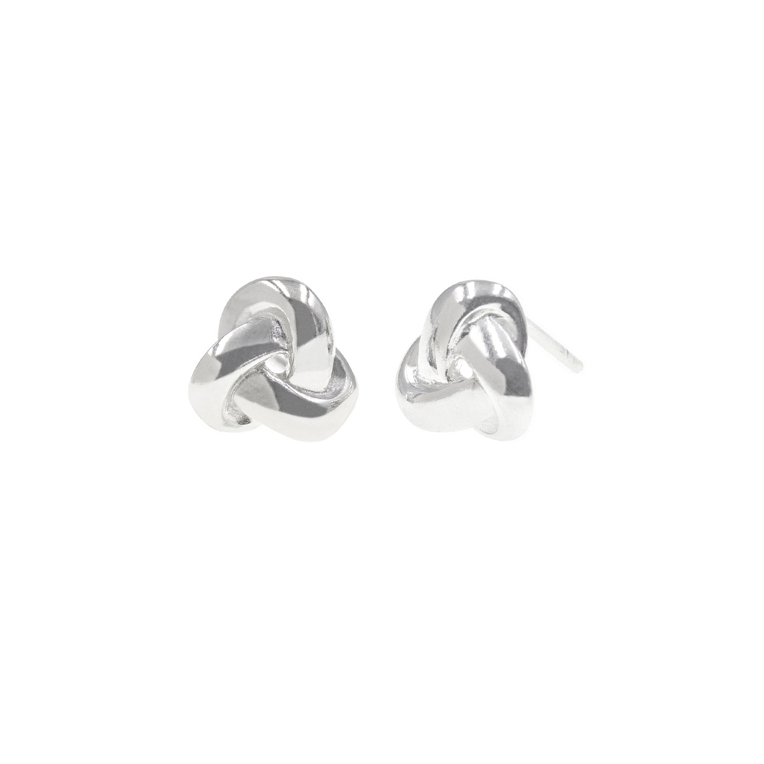 - Aretes Nudo Plata 925