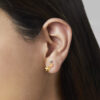 - Aretes Estrella Tres Colores Goldensilver