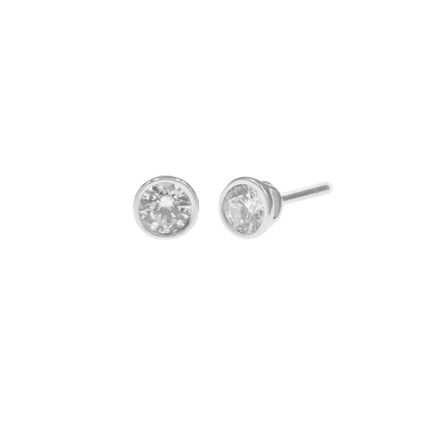 - Aretes Punto de Luz Plata 925
