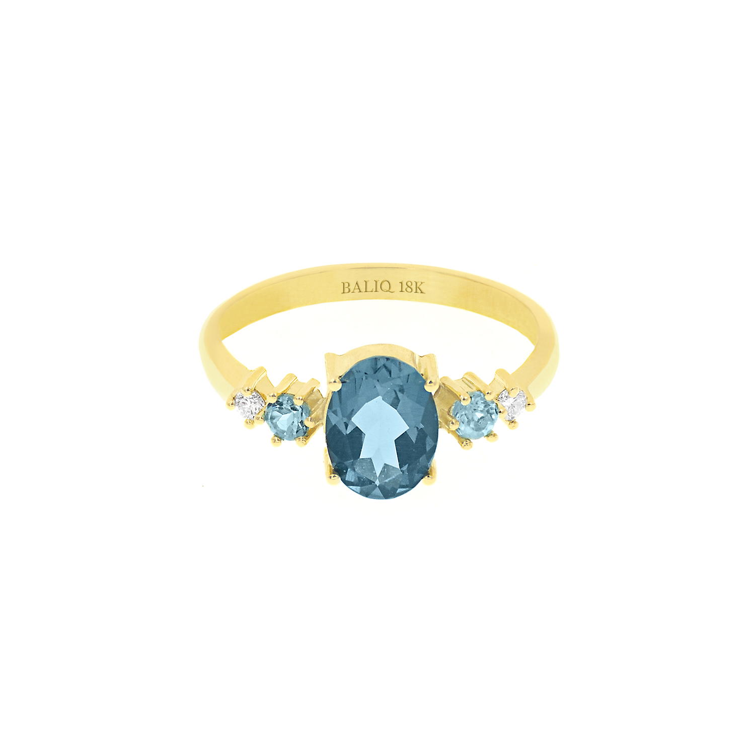 - Anillo Topacio London Oro 18K & Brillantes