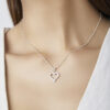 - Collar Corazón Casual Plata 925