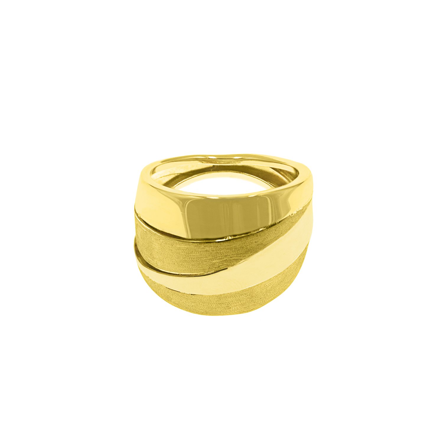 - Anillo Statement Lisa Casual Oro 18K
