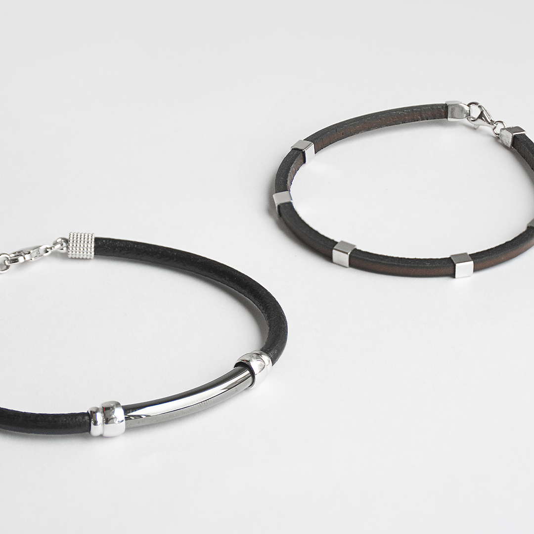 Pulseras de cuero por el día del padre