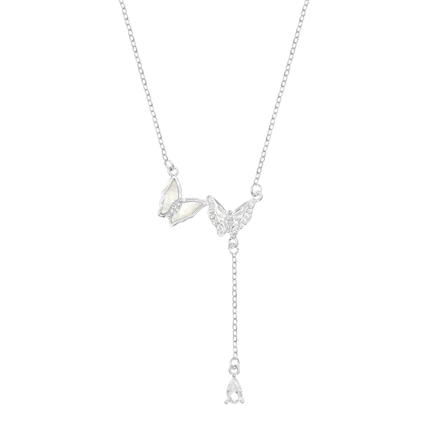 Collar Mariposas Plata 925