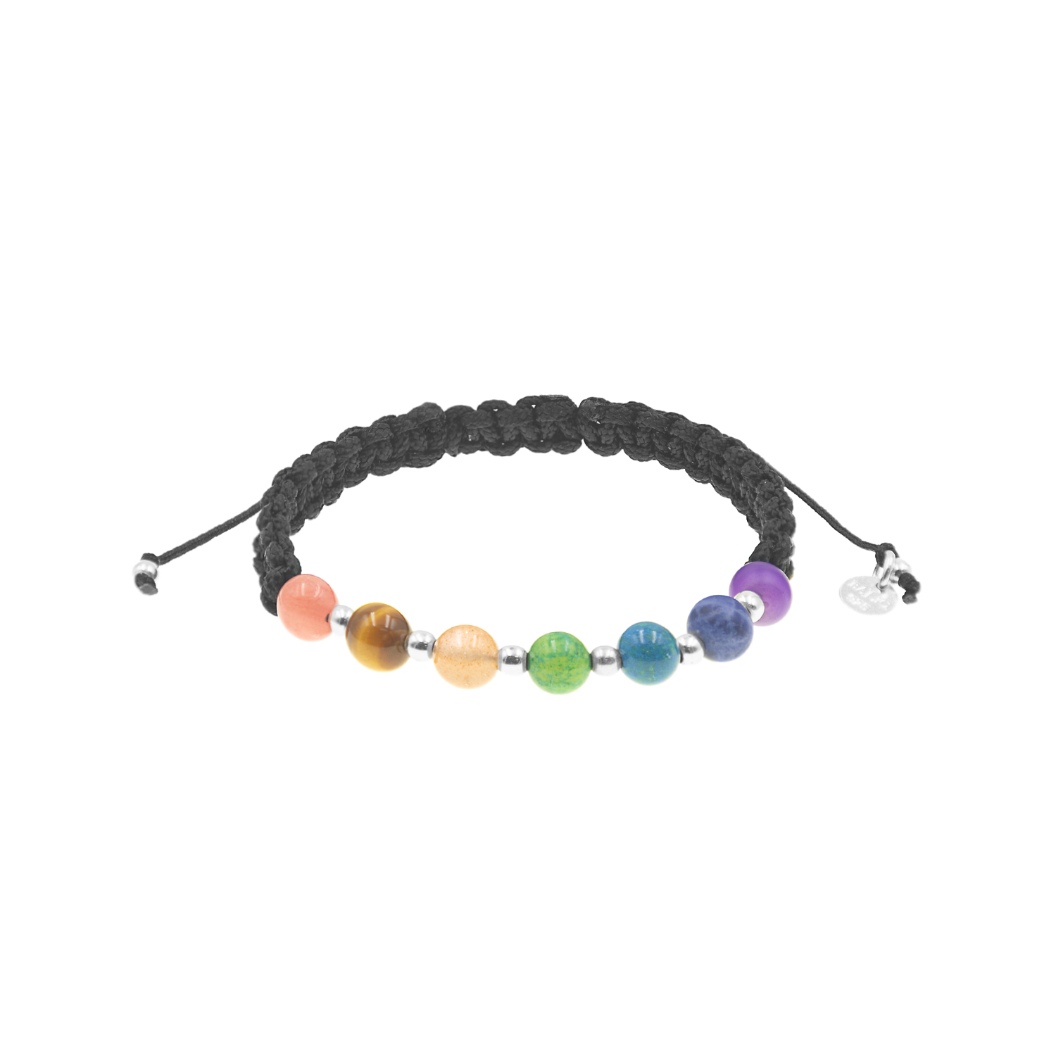 - Pulsera 7 Chakras Plata 925 Hombre
