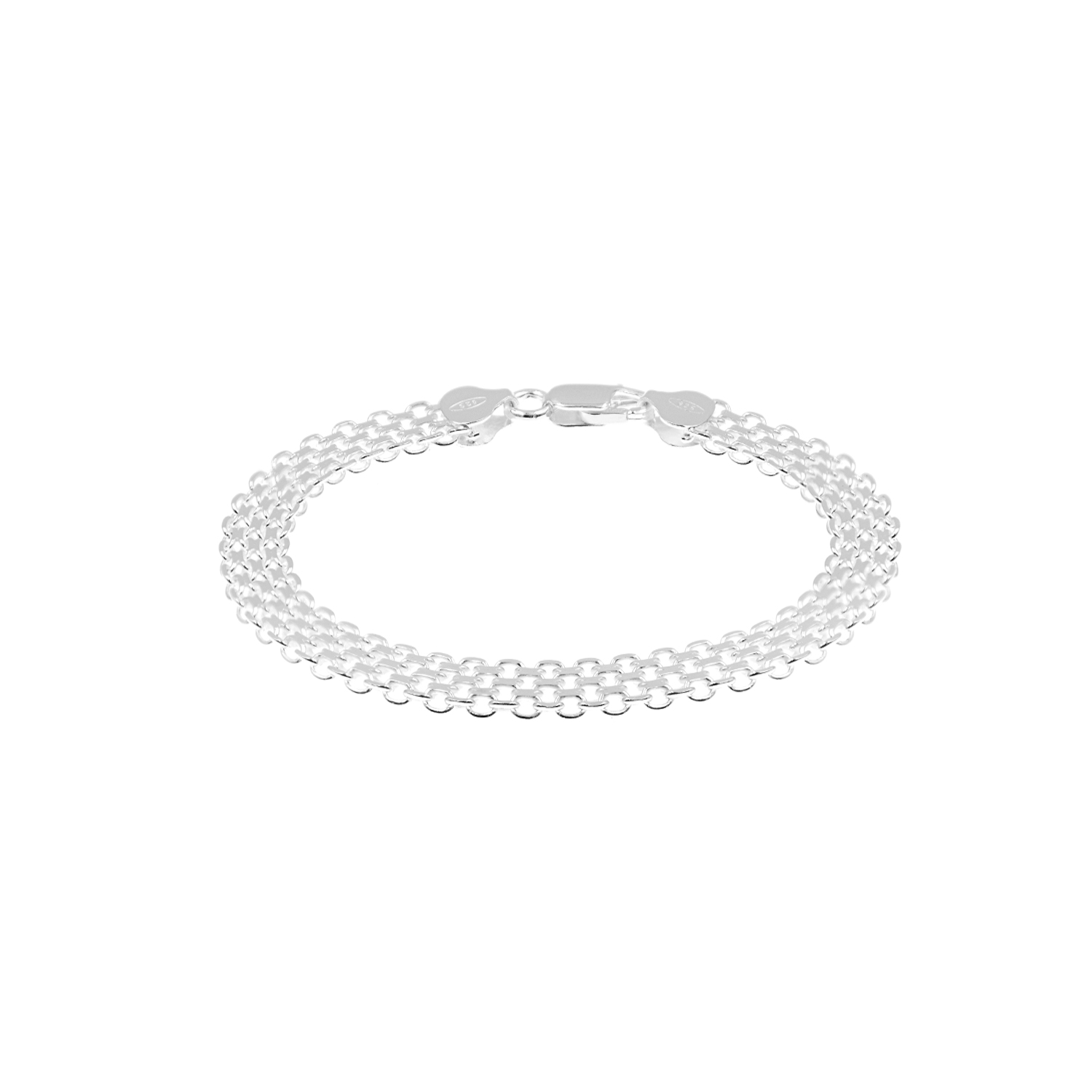 - Pulsera Bismark Doble Plata 925 Hombre