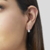 - Aretes Colgantes Solitario Plata 925