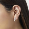 - Aretes Colgantes Mariposa Plata 925
