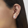 - Aretes Flor Plata 925