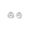 Aretes Nudo Plata 925 & Perlas
