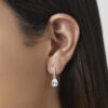 - Aretes Gota Colgante Plata 925