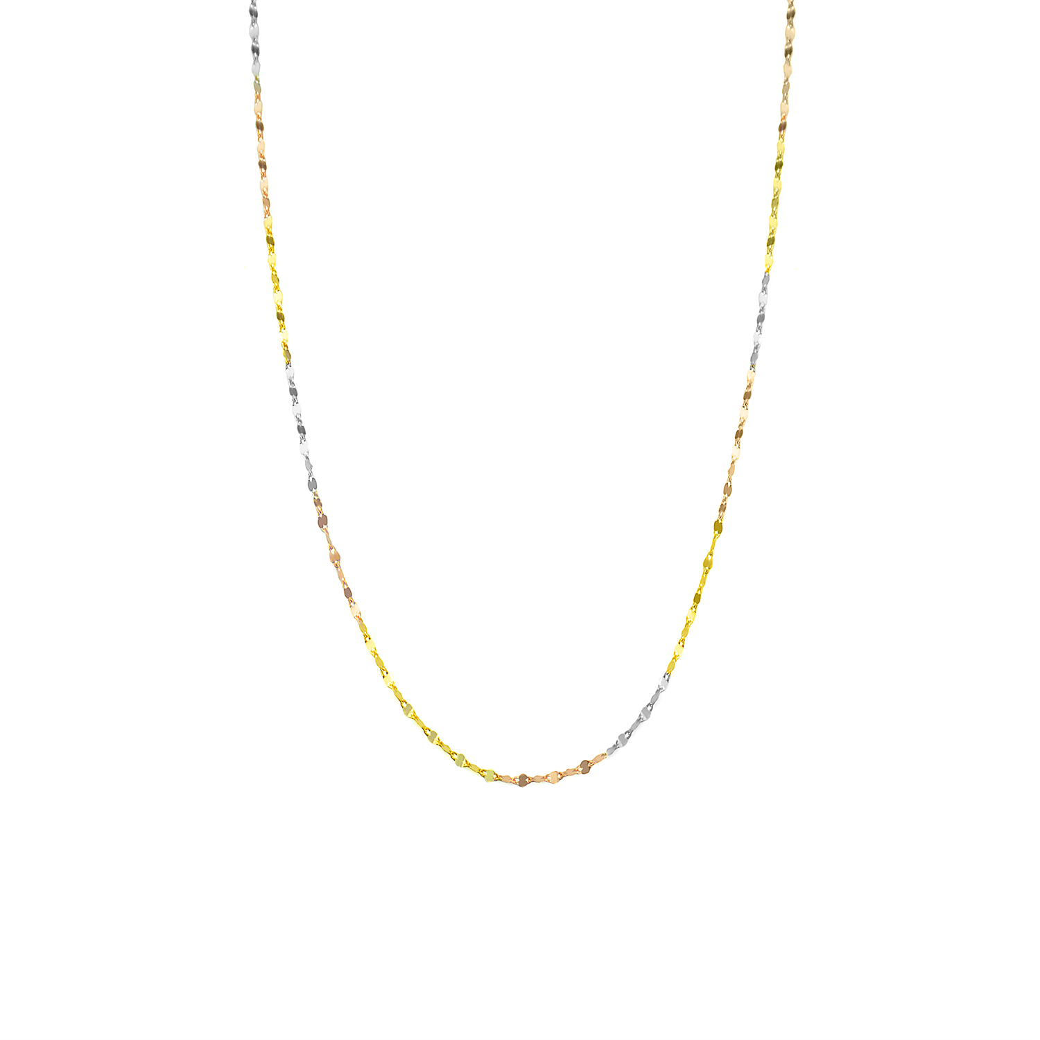 Cadena Tres Colores Oro 18K