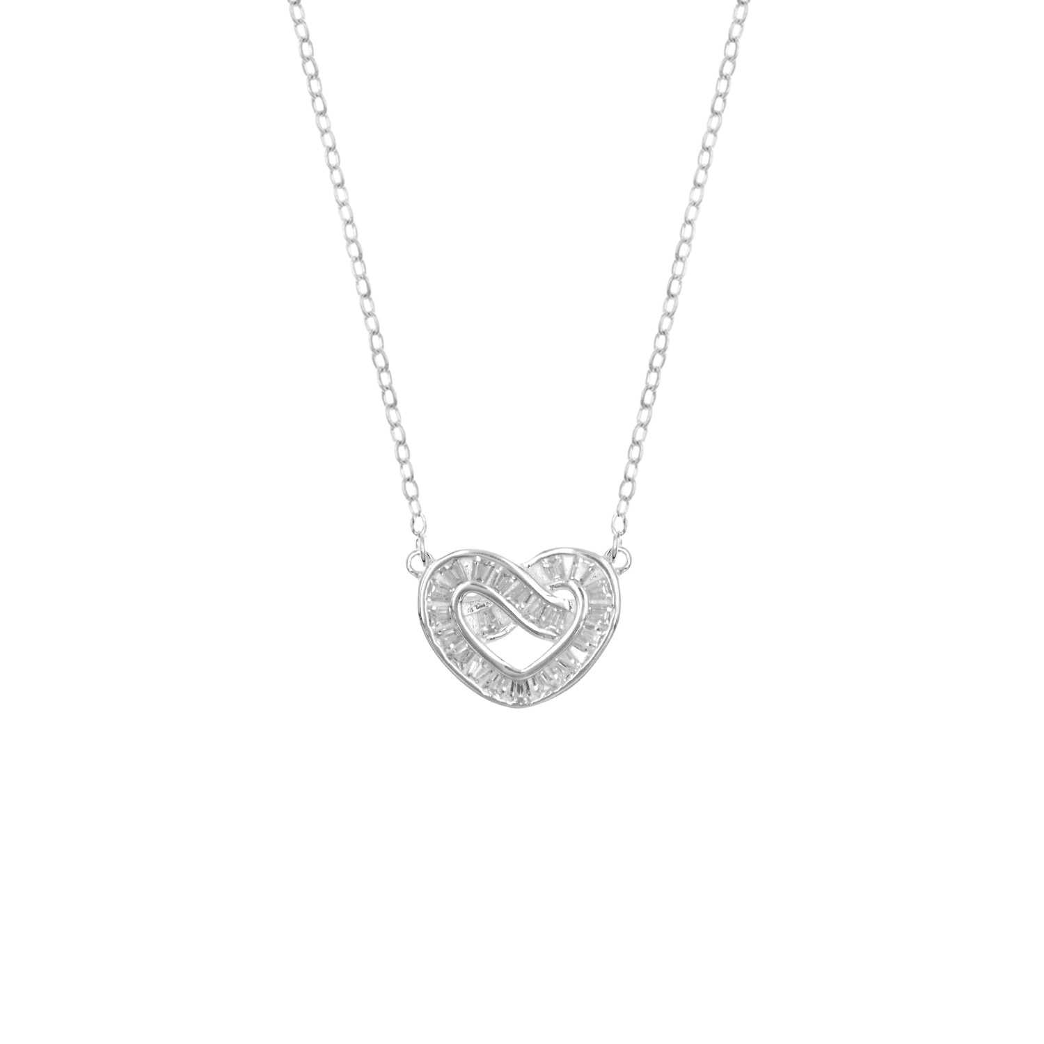 Collar Corazón Infinito Plata 925