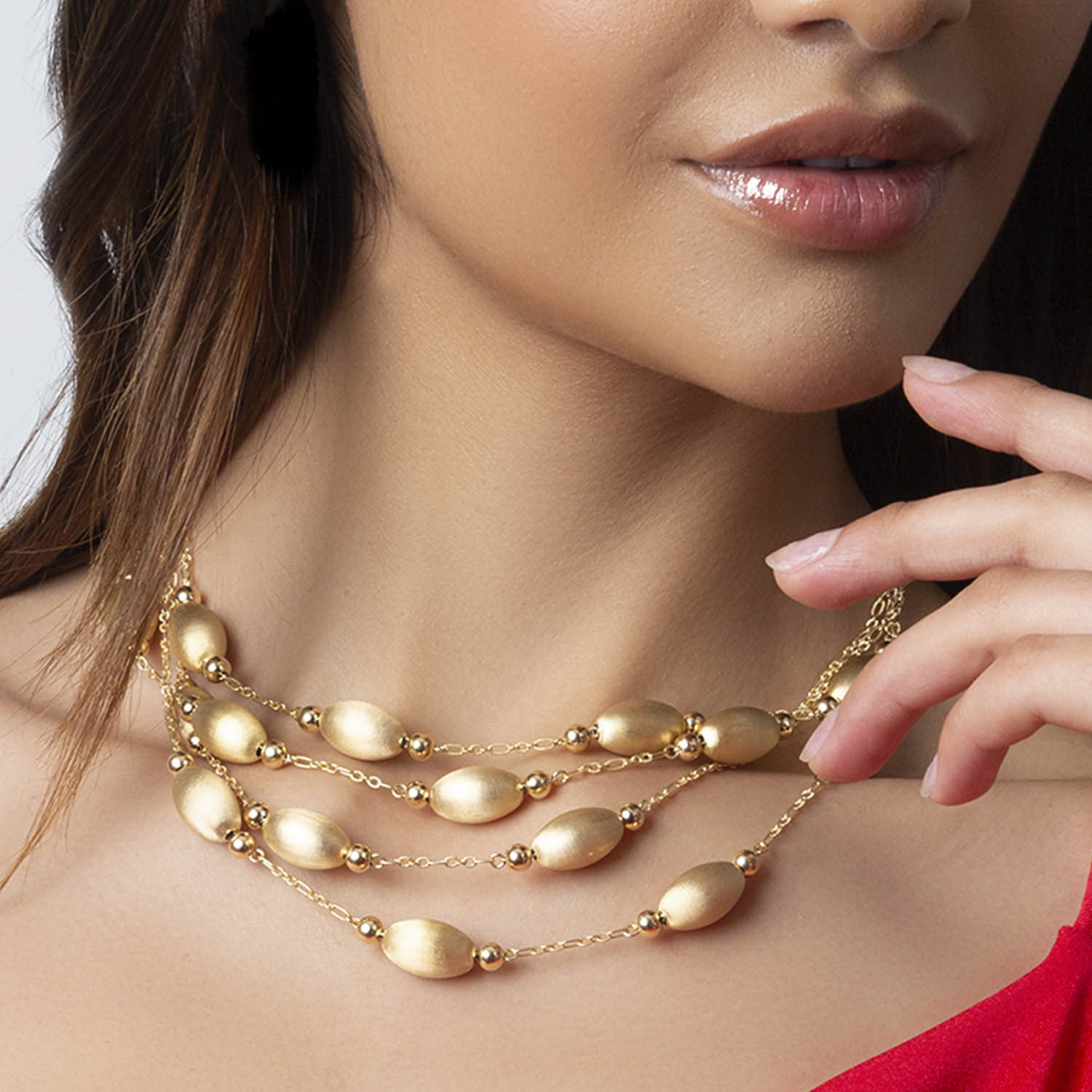 - Collar Ovales Goldensilver