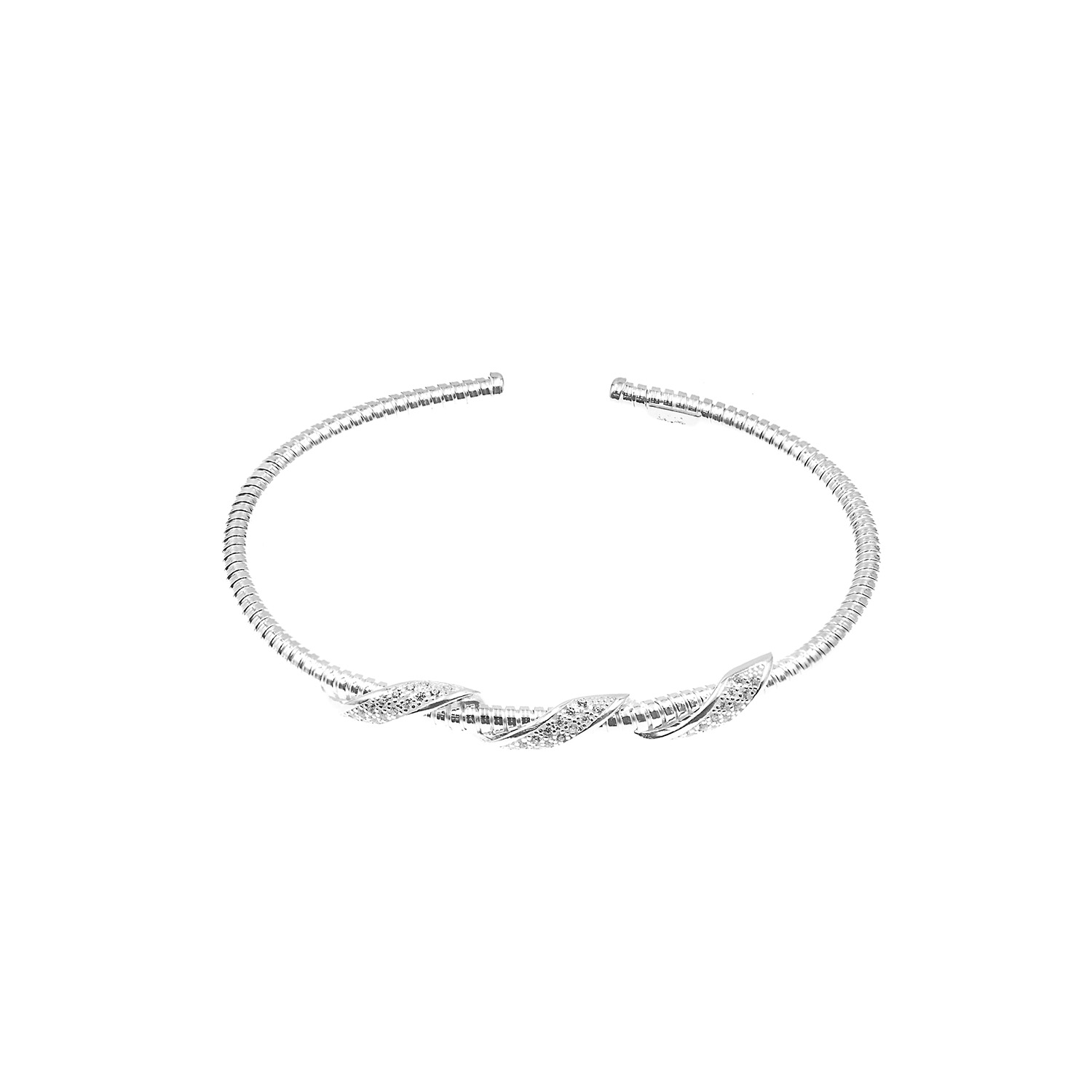 Bangle Entrelazados Plata 925