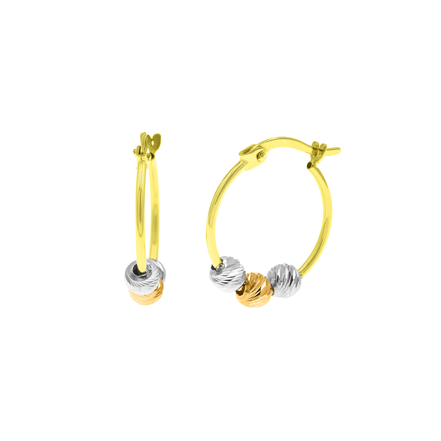 Argollas Tres Colores Oro 18K