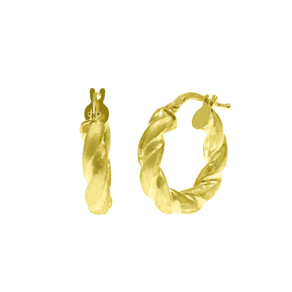 Aretes Argolla Oro 18K