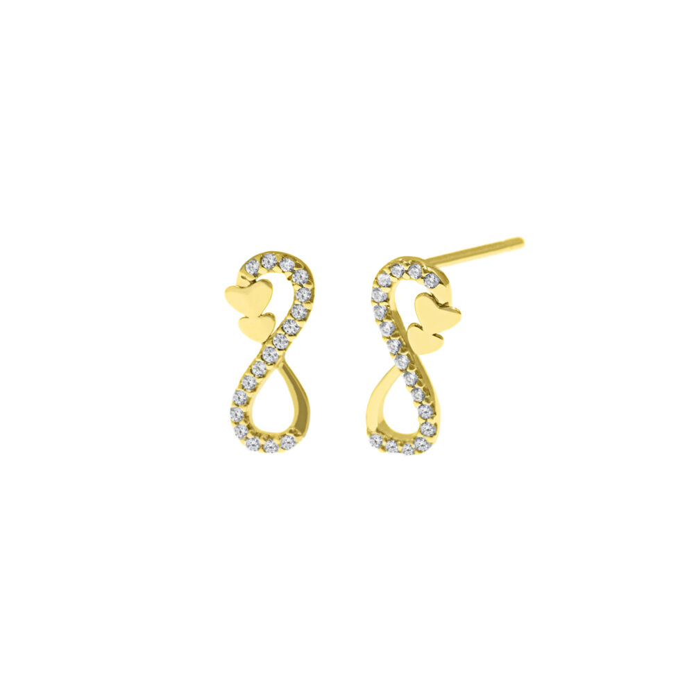 Aretes Infinito Oro 18K