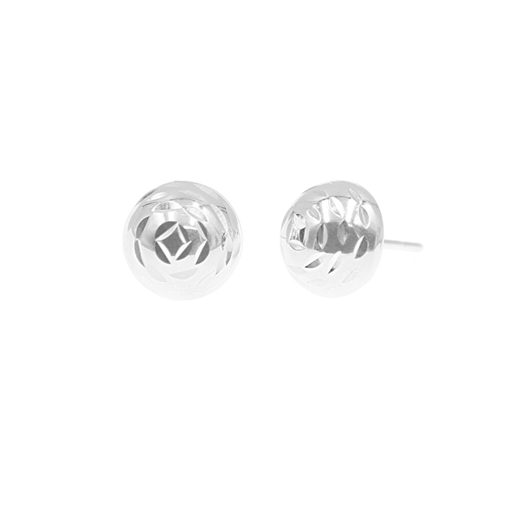 Aretes Bola Plata 925