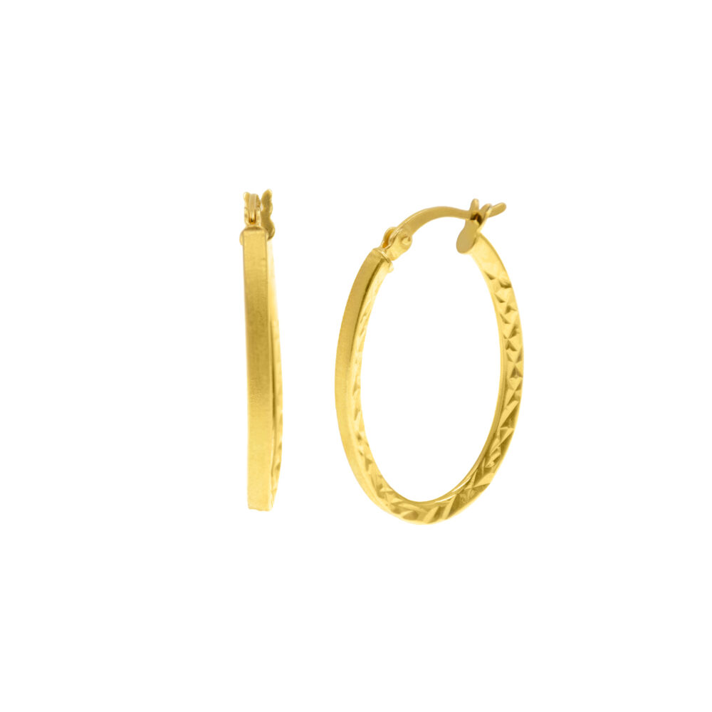 Aretes Argolla GoldenSilver plata 925