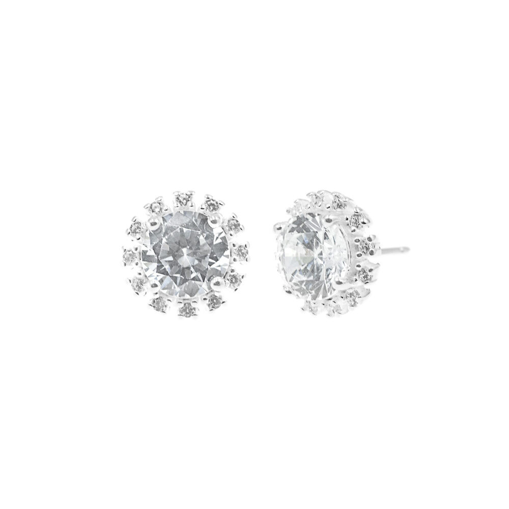 Aretes Roseta Plata 925