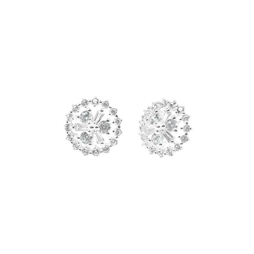 Aretes Redondo Plata 925