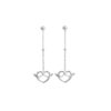 Aretes Corazón Infinito Plata 925