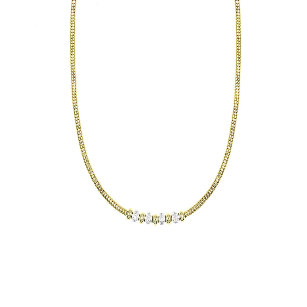 Collar Donas Corazón GoldenSilver