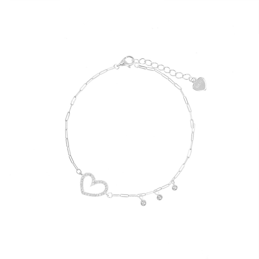 Pulsera Corazón Plata 925