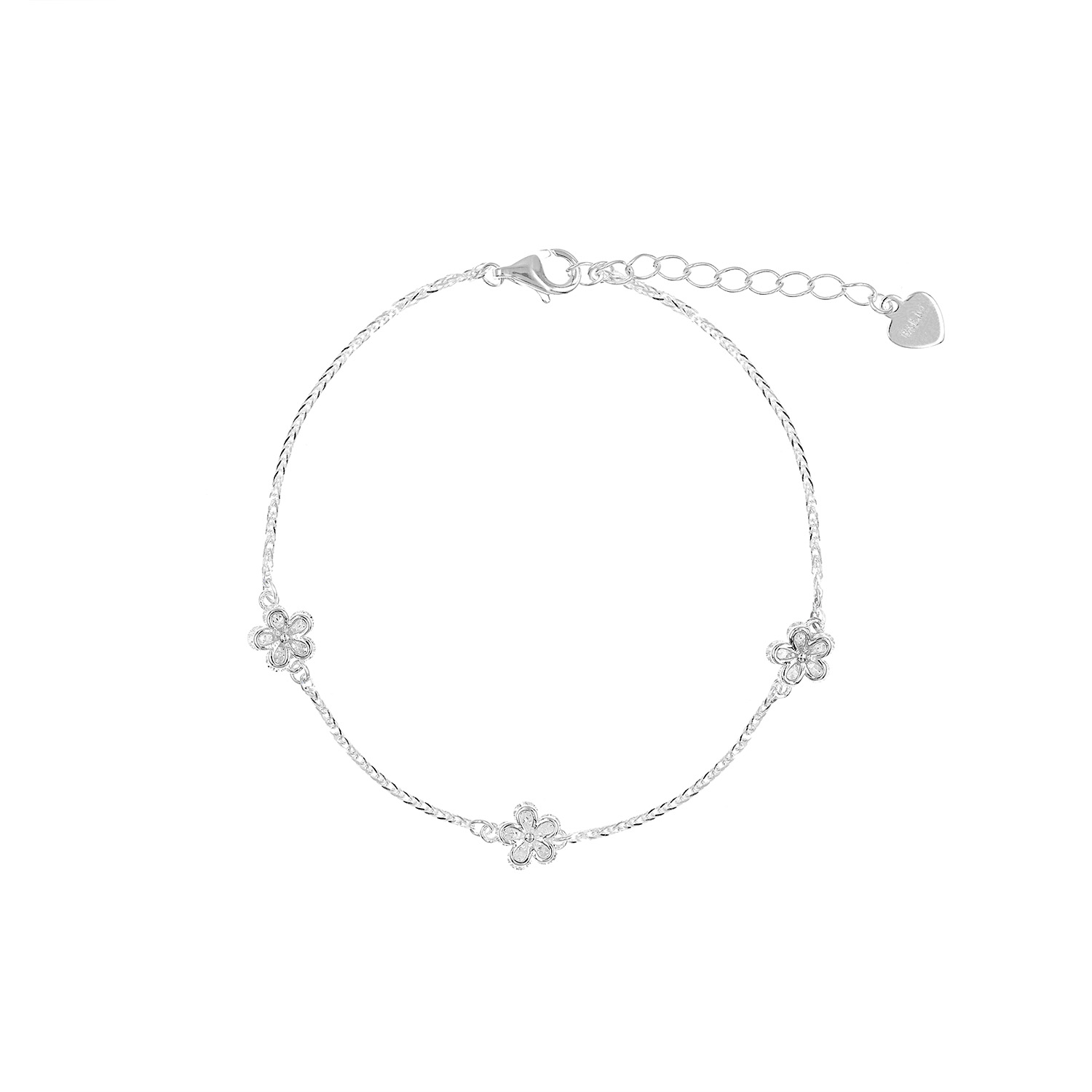 Pulsera Flores Plata 925