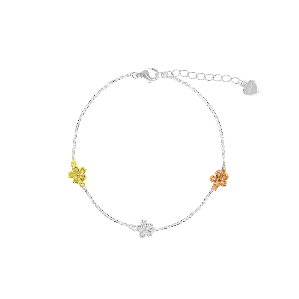 Pulsera Flores Goldensilver