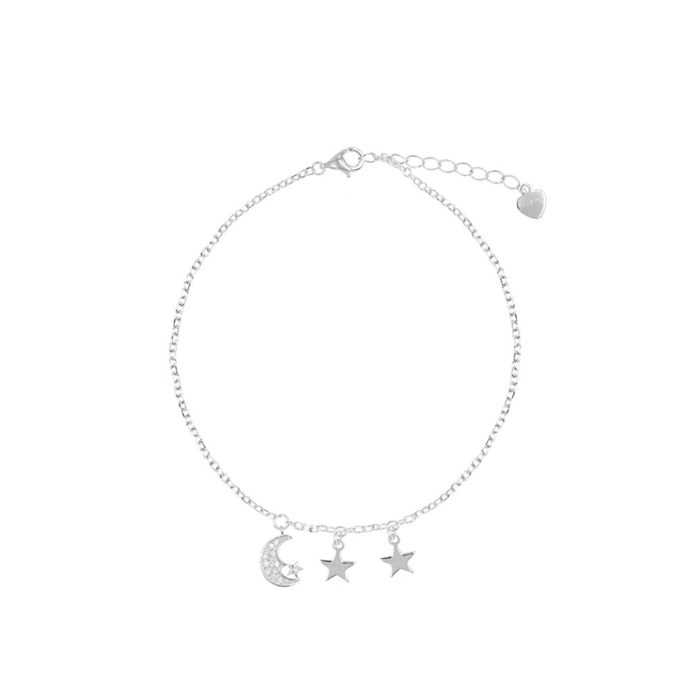 Pulsera Luna Estrella Plata 925