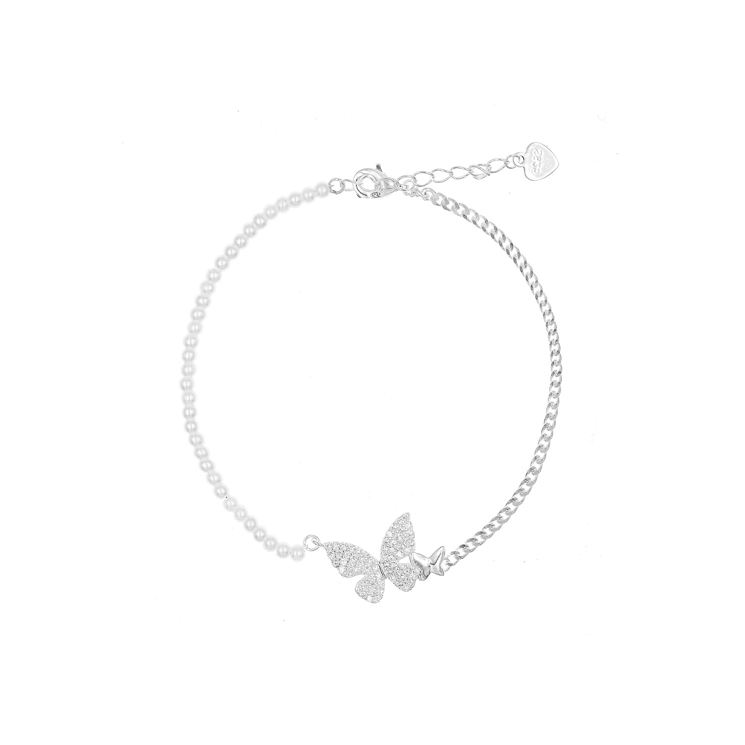 Pulsera Baby Butterfly Plata 925