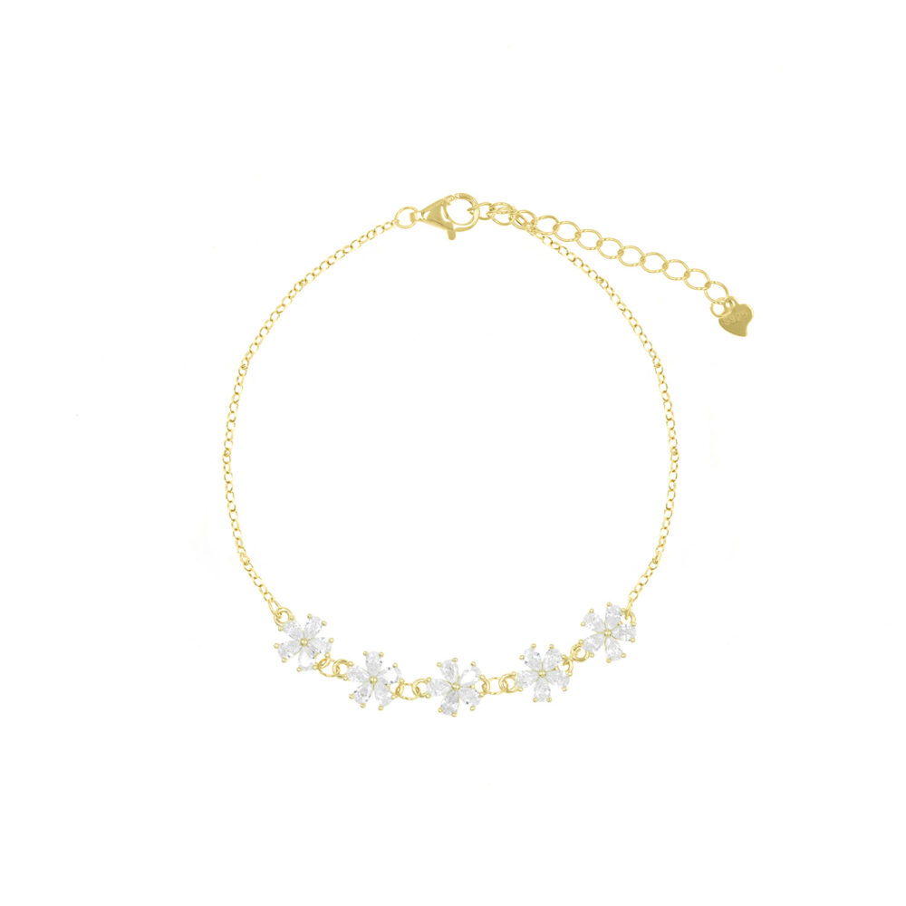 Pulsera Flores GoldenSilver