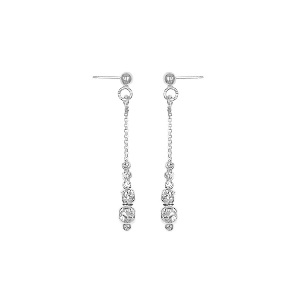 Aretes Cubitos Plata 925