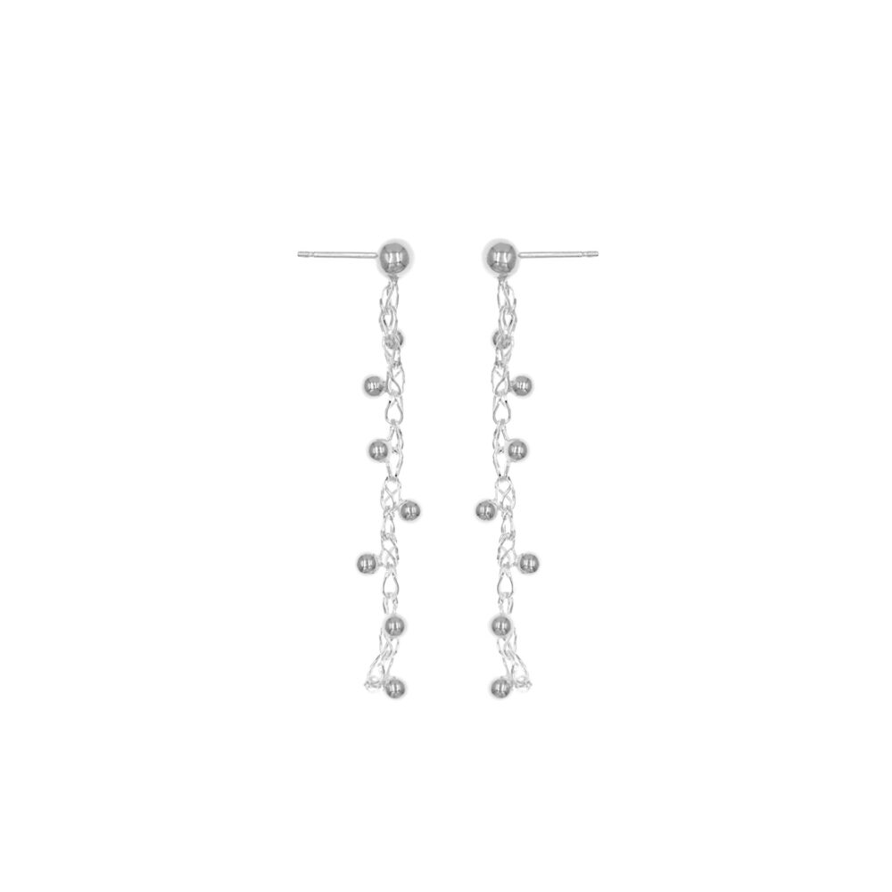 Aretes Bolitas Plata 925